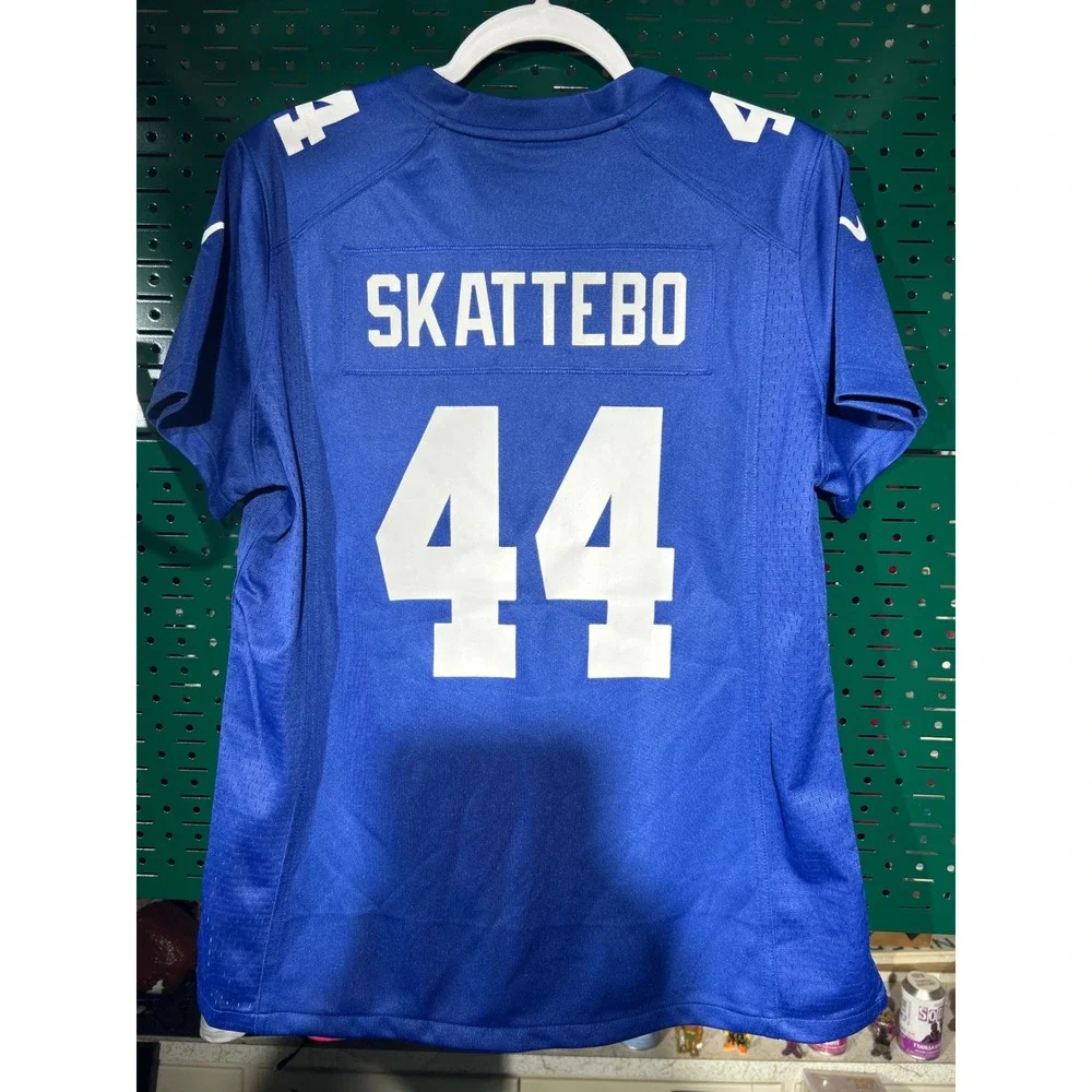 Nike NFL New York Giants Skattebo 44 Jersey Womens Large Blue Football Fan Gear